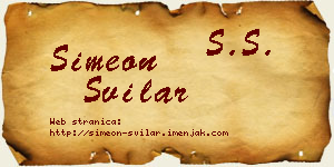 Simeon Svilar vizit kartica